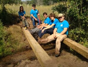 Read more about the article Building Puncheon Boardwalks at Sawdust Hole