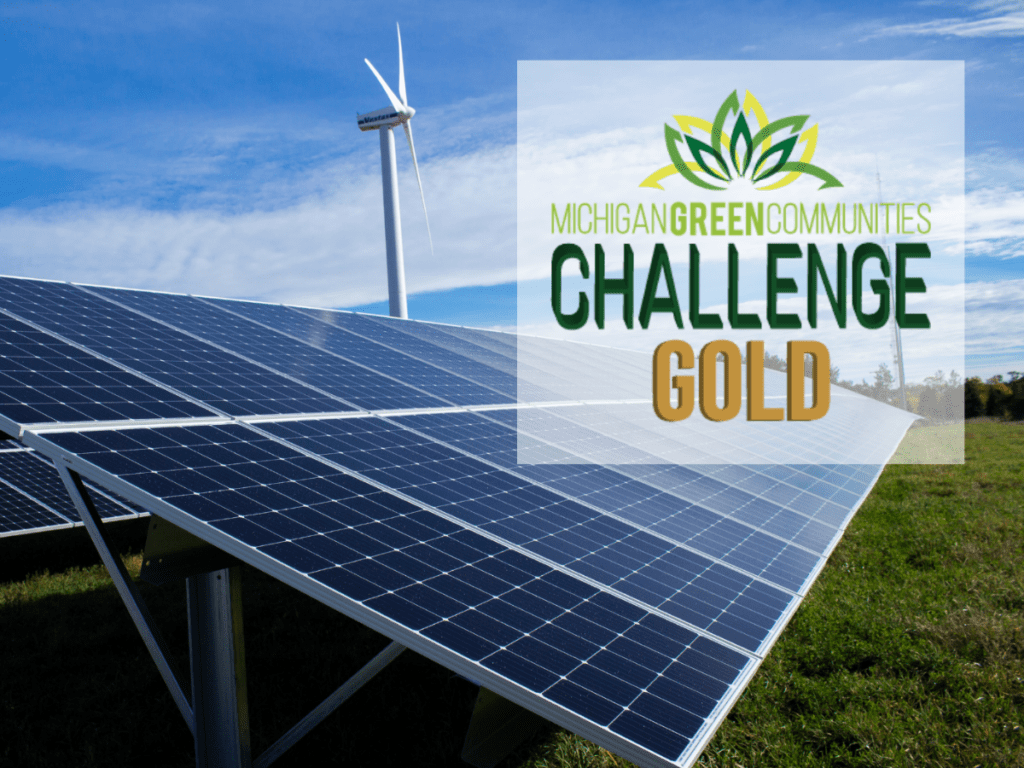 Logo Michigan Green Communities Challenge Gold