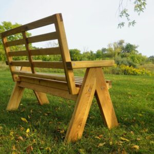 Mid-Century Garden Bench