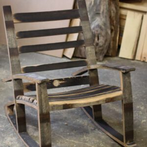 Traverse City Whiskey Barrel Rocking Chair